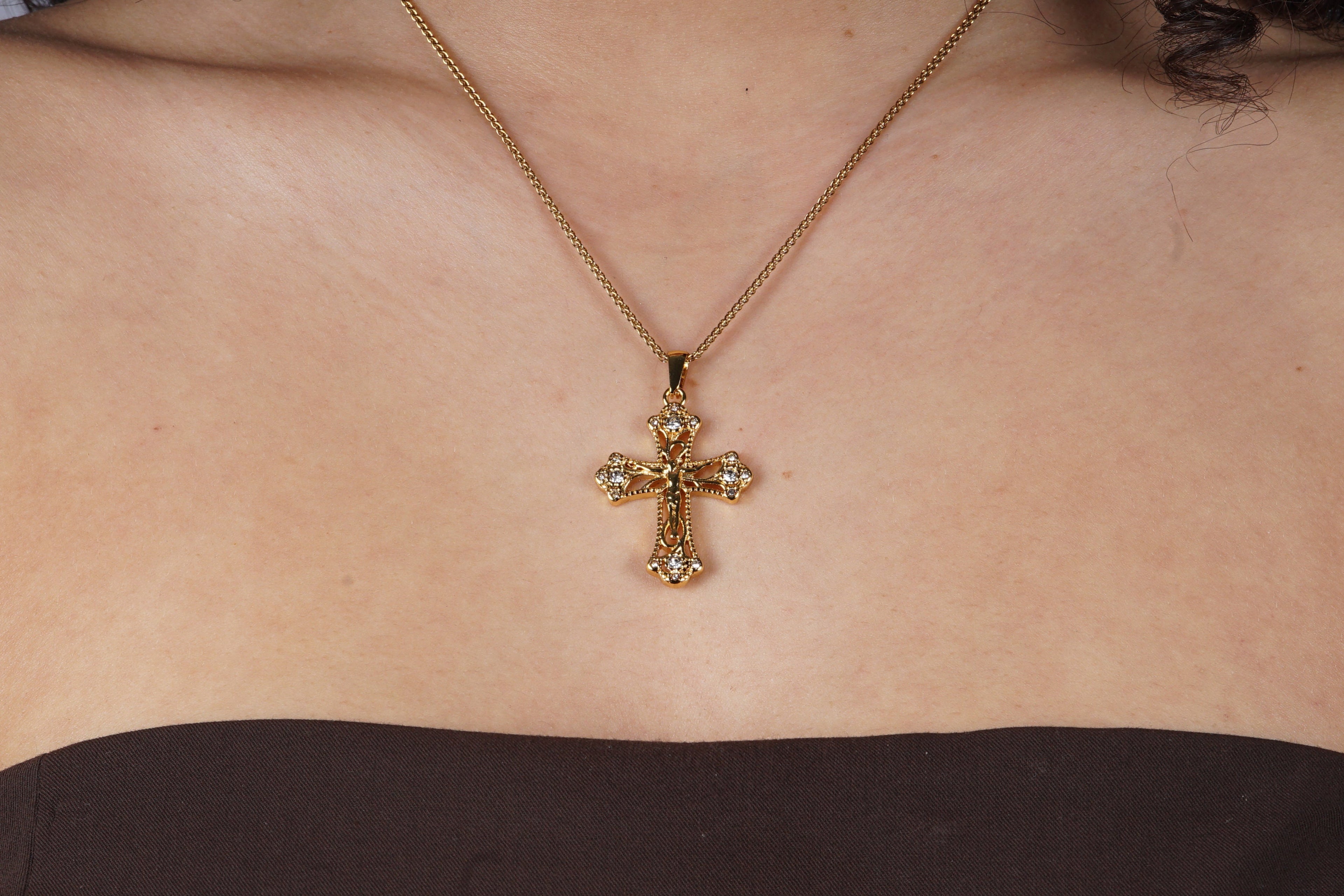 Vintage look gouden ketting