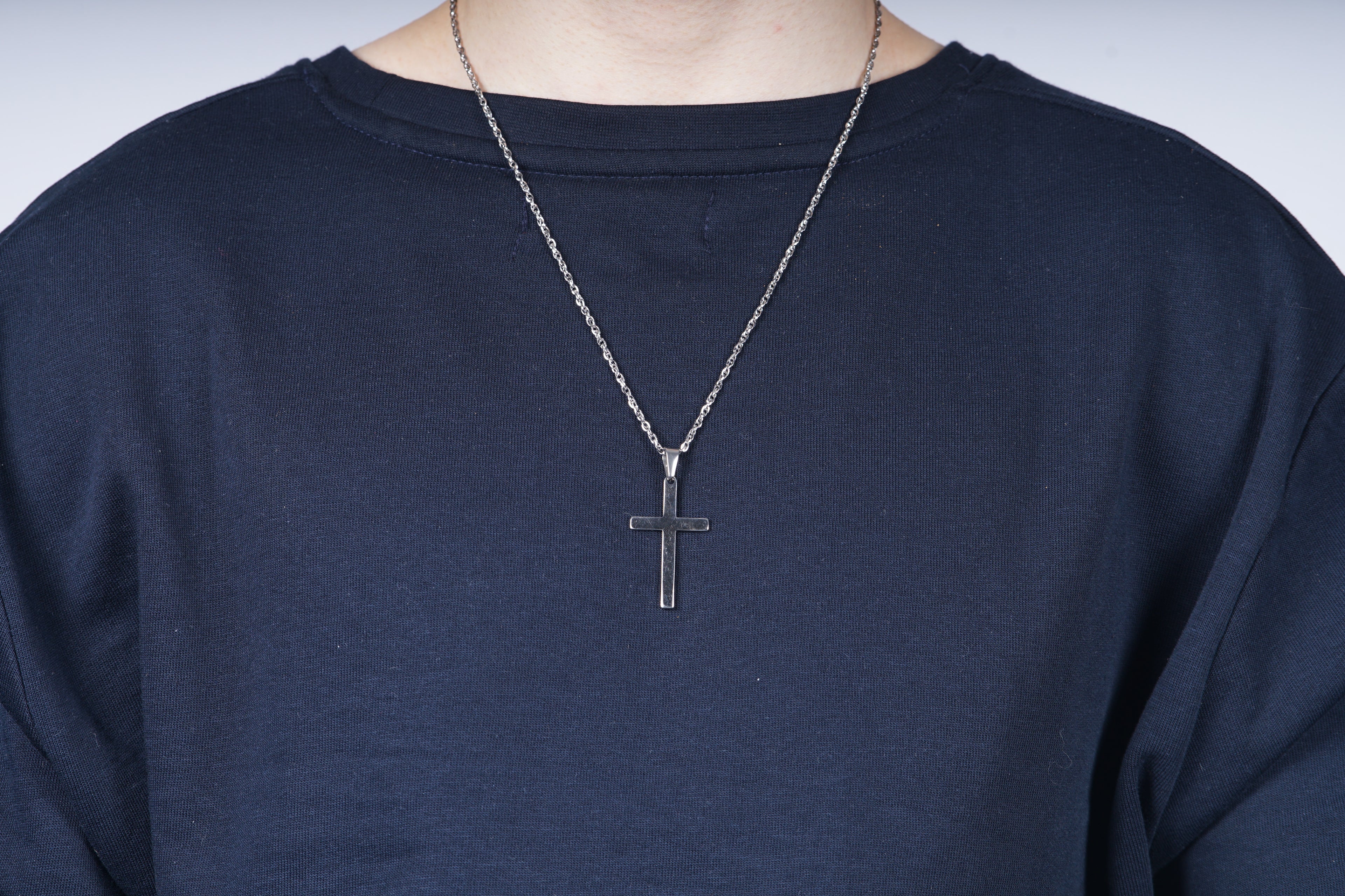 Zilveren simpele ketting