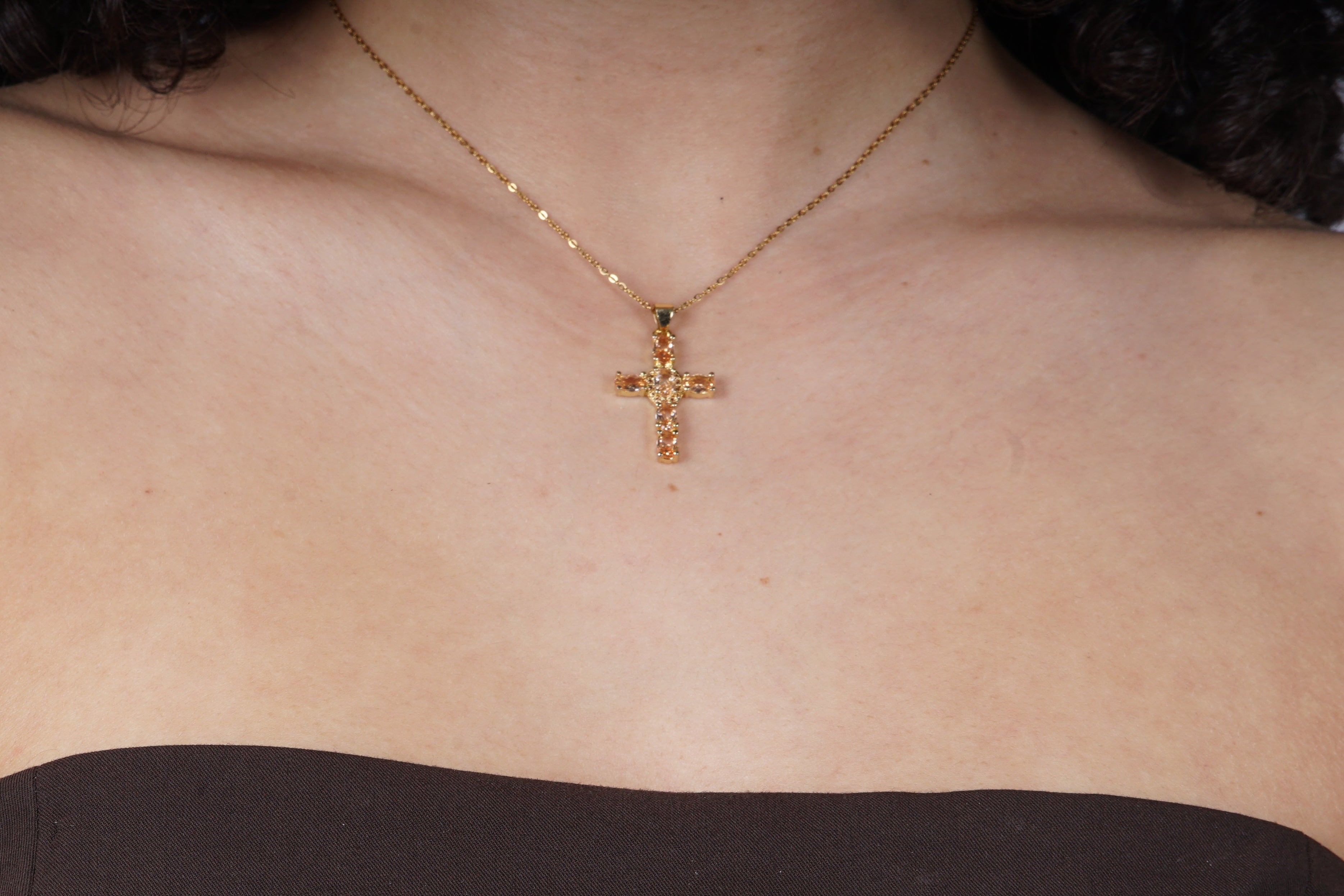 Gouden ketting met diamanten