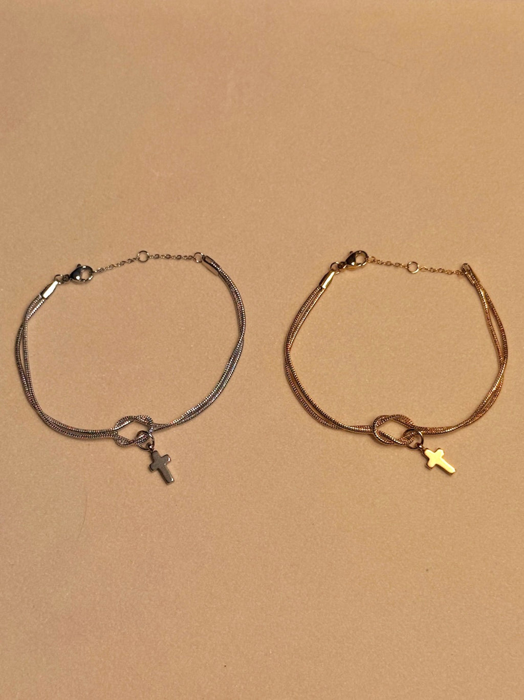 NODUS — Knoop Armband (Goud & Zilver)