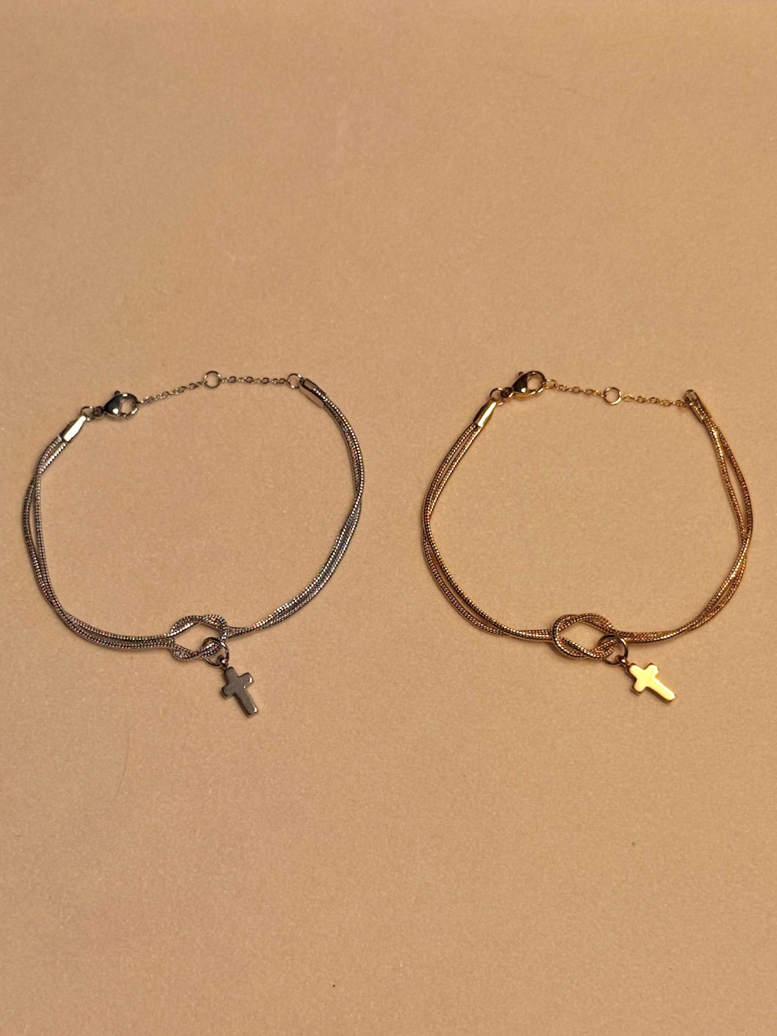 NODUS — Knoop Armband (Goud & Zilver)