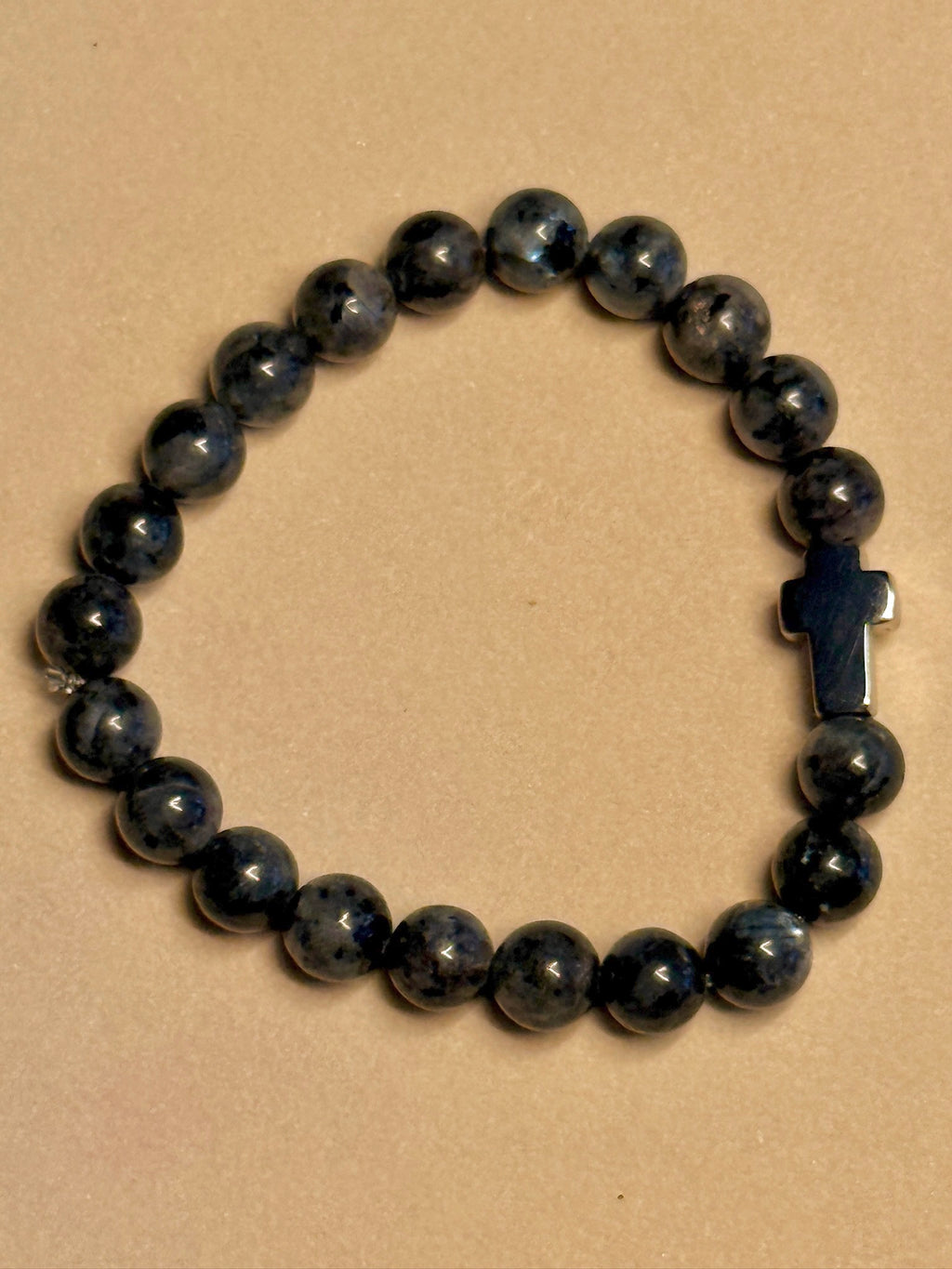 PETRA — Donkere Steen Kralenarmband