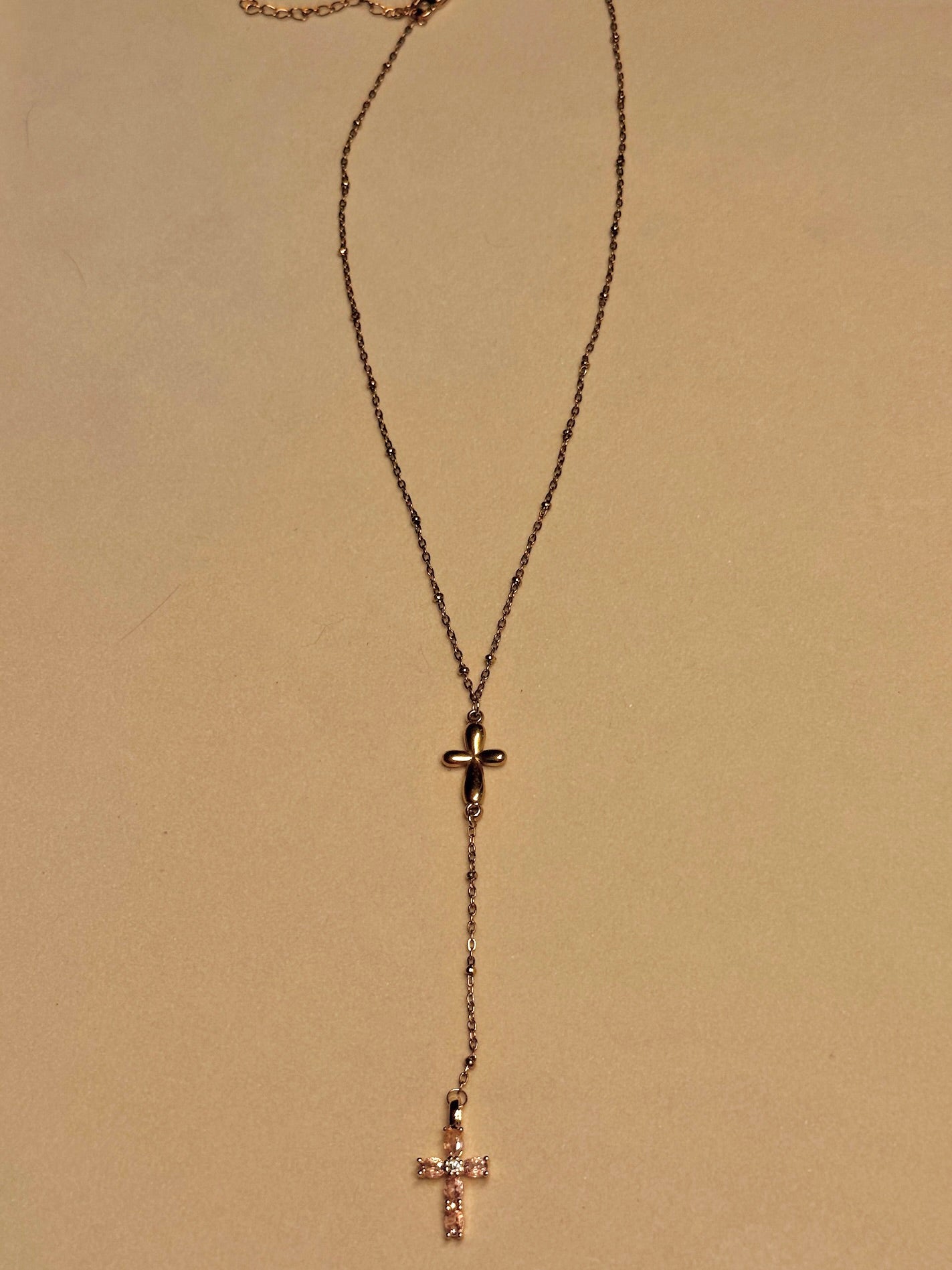 AURORA — Gouden Dubbel Kruis Lariat